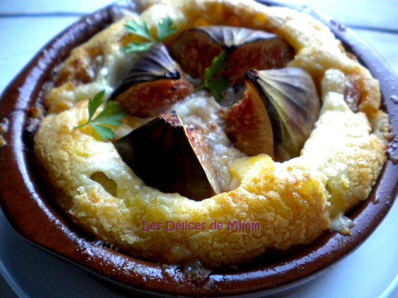 Petits clafoutis au jambon de Bayonne, figues, et Ossau-Iraty 5