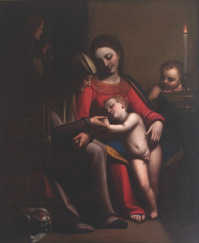 9-Sofonisba-Anguissola-Holy-Family-with-Saints-Anne-and-John-the-Baptist-1592-Lowe-Art-Museum-University-of-Miami