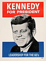John F Kennedy Poster, Leadership for the 60s