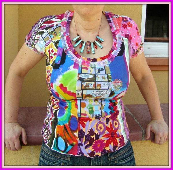 Tshirt patchwork Kocotte