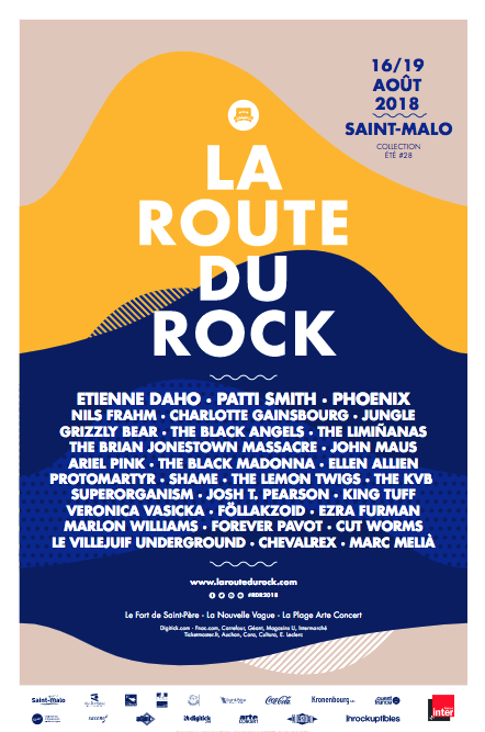 La Route du Rock_festival_collection été_2018_affiche_visuel_Saint-Malo
