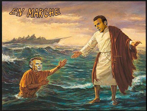 bayrou-macron-marche-sur l'eau