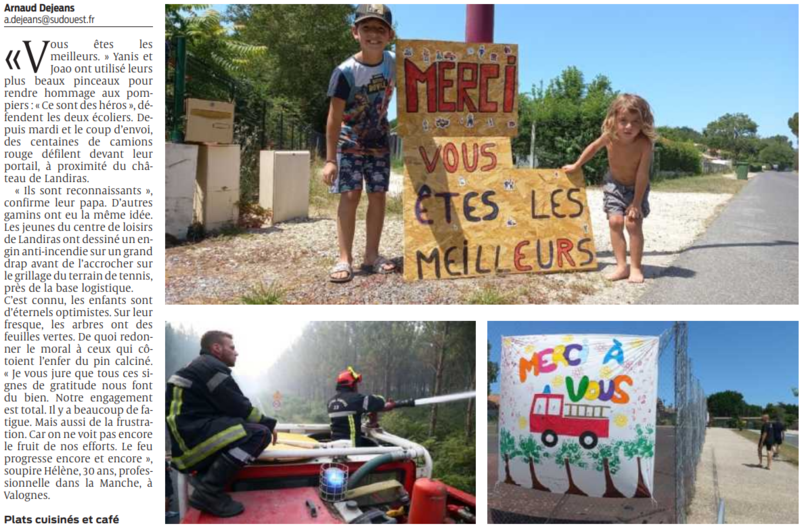 2022 07 171 SO Sur la route du feu les pompiers acclamés comme des héros