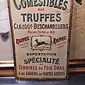 <b>Plaque</b> Tôle Lithographiée 1900 Truffes Ruffec Claudot-Deschandeliers (Charente) 