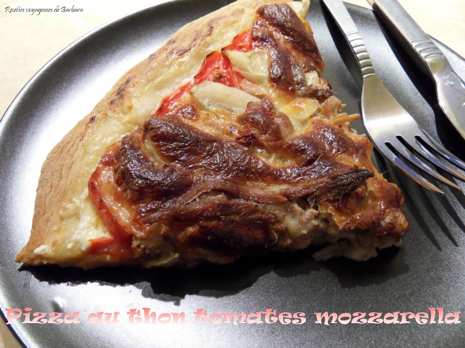 pizza au thon anchois et tomates