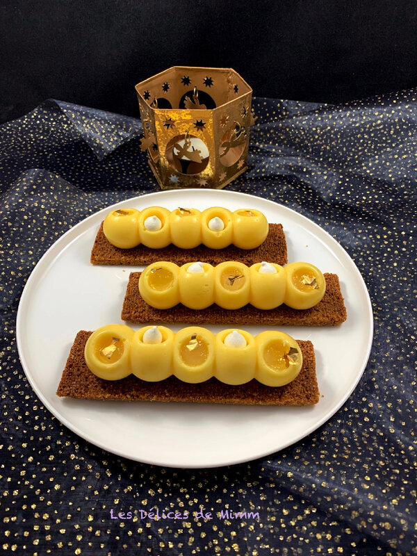 Petites bûches individuelles façon tarte au citron