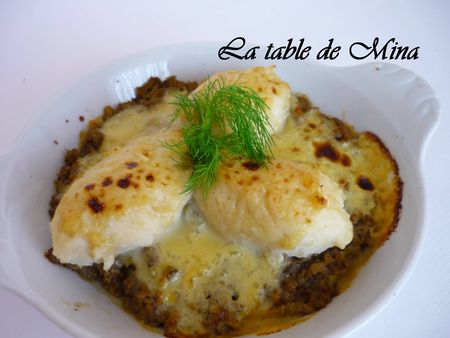 Quenelles de Saint-Jacques sur purée de champignons et sabayon de sauternes Quenelles de Saint-Jacques sur purée de champignons et sabayon de sauternes