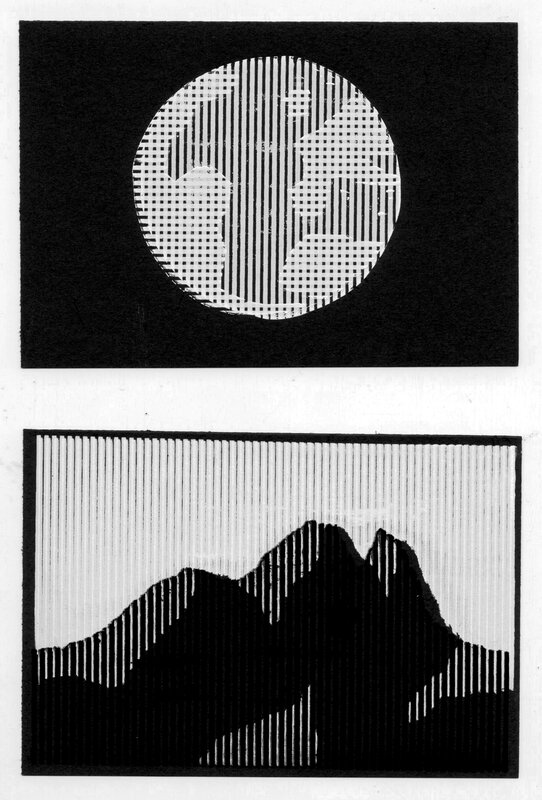 serigraphies trammes montagne+terre