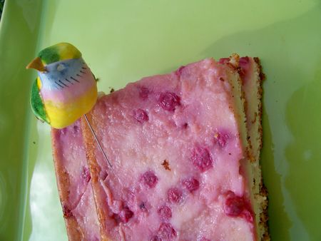 gâteau au fromage blanc 0% et au groseilles!! recettes Compotée de fruits à la vanille sur son lit de fromage blanc