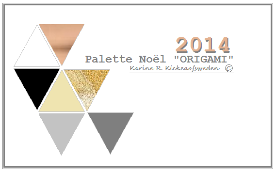 palette noêl2014 origami