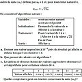 Terminales S - <b>Annales</b> - Exercices de bac S corrigés - 6 - Fonction logatithme népérien et suites