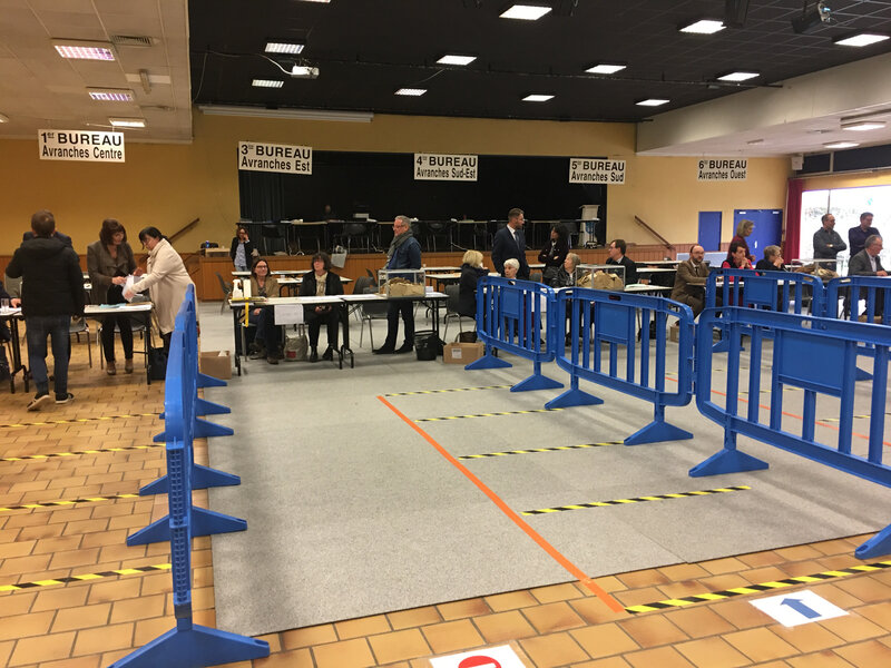 Avranches_élections_municipales_2020_premier tour_salle Victor Hugo_bureau de vote