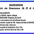 PARTICIPATION A L'EXPOSITION DE <b>GRAVESON</b> (13) LES 16 17 18 NOVEMBRE 2018 - PARTICIPATION AT THE ART EXHIBITION IN <b>GRAVESON</b>