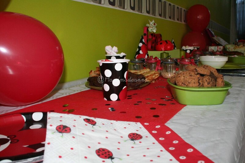 Voici une jolie sweet table sur le thème coccinelle réalisée par Mylène pour les 1 ans de sa petite Emma!!! Bravo! Ca me rapelle des souvenirs!!;))