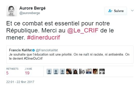 AuroreBergeCommunautarismeCRIF