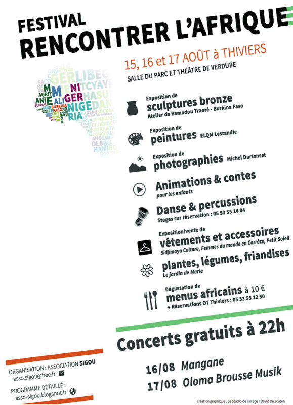 Festival Afrique Thiviers affiche 001