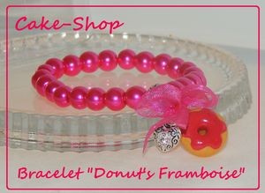 Bracelet donuts framboise2