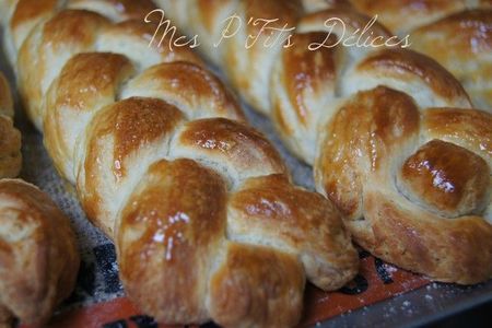 recettes Petites brioches feuilletées et tressées