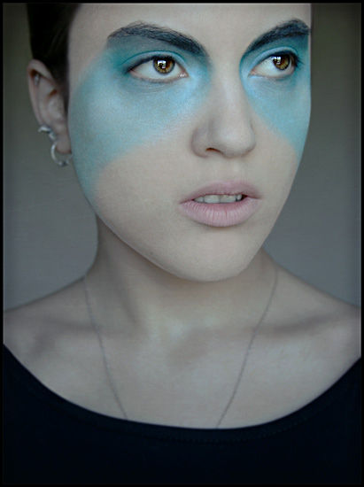 Mask of blue