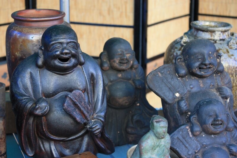 Marché près du temple Toji