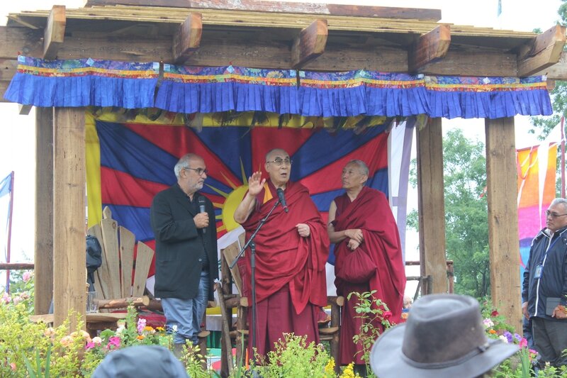 Glastonbury festival J+4 dimanche 28 juin 2015 Dalai Lama Sacred Space