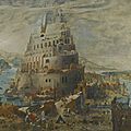 <b>Abel</b> <b>Grimmer</b> (Antwerp circa 1570 – 1618/9), The tower of Babel