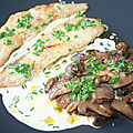Filets de merlu (<b>colin</b>) et champignons sauce crème ciboulette