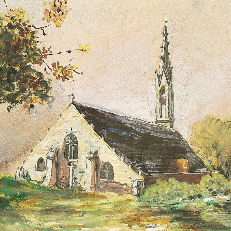 gouache-tableau-bretagne-chapelle-bretonne-paysage-campagne-signe-pardon-brocante-en-ligne-acolytes-antique-6