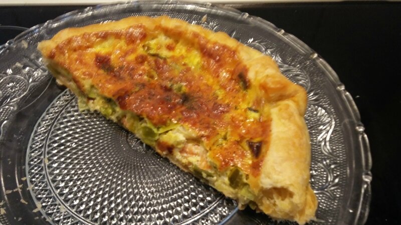 TARTE SAUMON POIREAU FEUILLETÉE