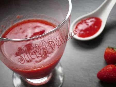 coulis de fraises