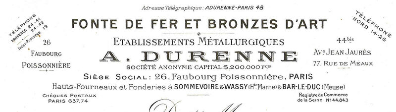 1928 06 16 Durenne Facture 2