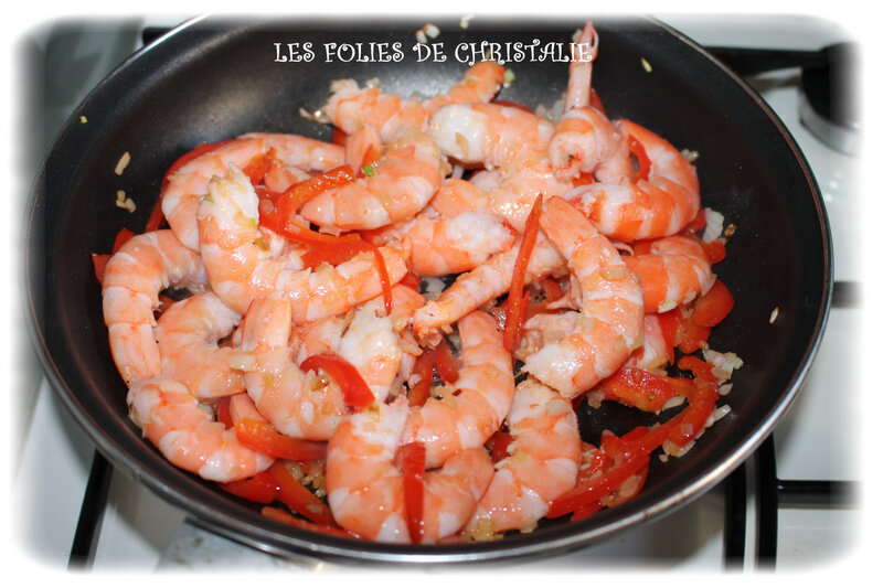 Crevettes sauce aigre douce 1