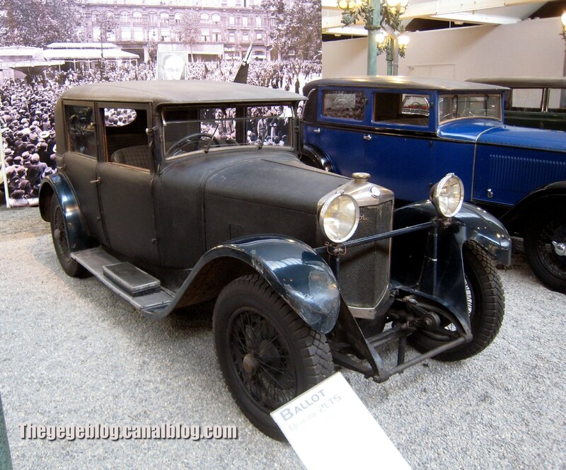 Ballot 2LTS berline de 1925 (Cité de l'Automobile Collection Schlumpf à Mulhouse) 01