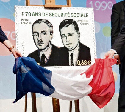 70 ans Sécu drapeau français