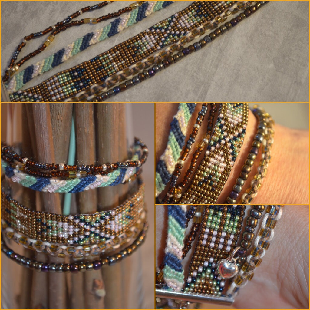 bracelet manchette bronze