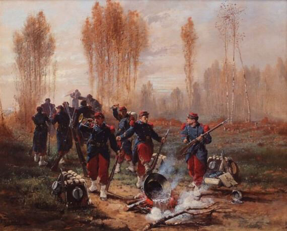 Gaubault (Beauquesne), Scène de la guerre de 1870