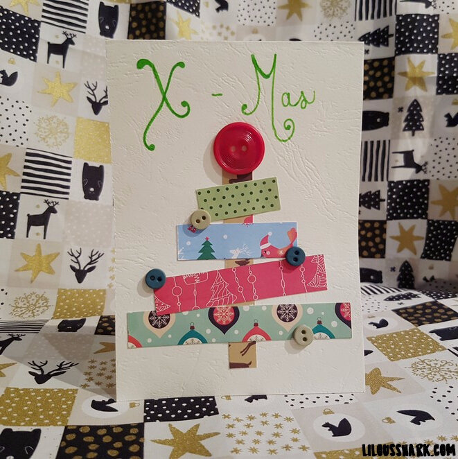 carte de noel diy tuto lilousshark