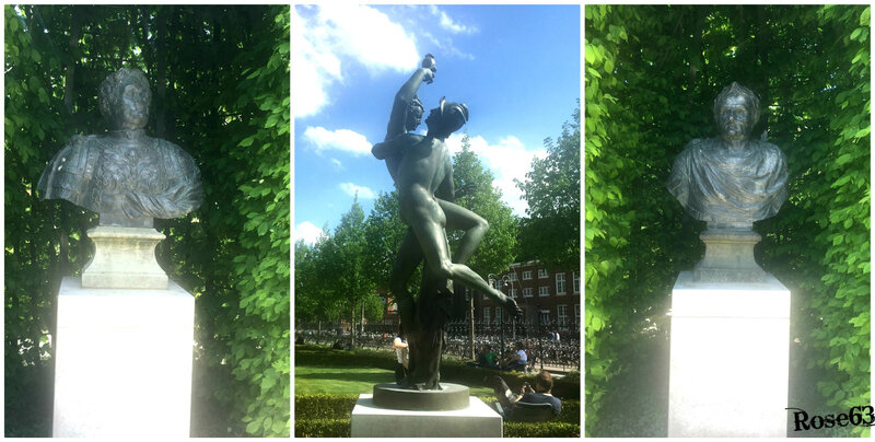 Statues dans le parc Rose63 Amsterdam Avril 2019
