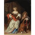 <b>Adriaen</b> <b>van</b> <b>der</b> <b>Werff</b> & Eglon Hendrick <b>van</b> <b>der</b> Neer, A Lady Playing the Lute and a Gentleman with a Viola da Gamba 