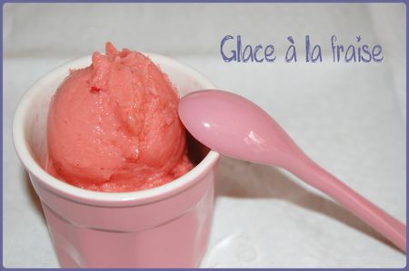 recettes dessert glace à la fraise sans crème ni oeufs au rice drink