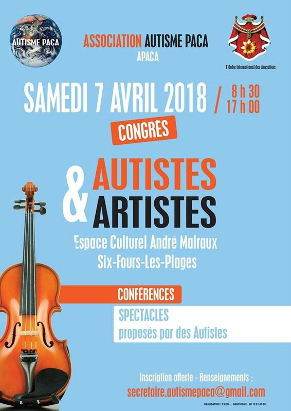 affiche autisme et artistes