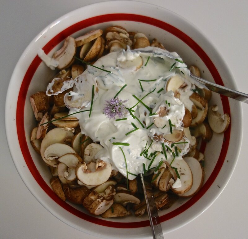 salade de champignons de Paris de Dame Vanille