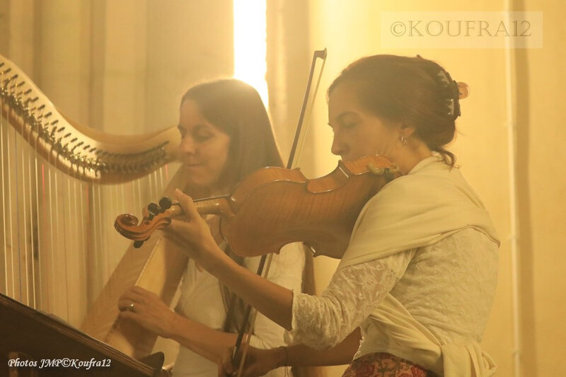 Photos JMP©Koufra 12 - Le Caylar - Marie Andrée Lise - Harpe Violon - 22092019 - 0050