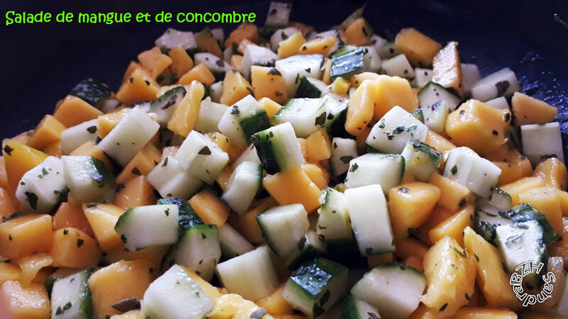 0805 Salade de mangue et concombre 2