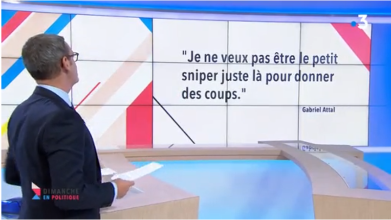 CITATION GABRIEL ATTAL MEDIA DIXIT WORLD