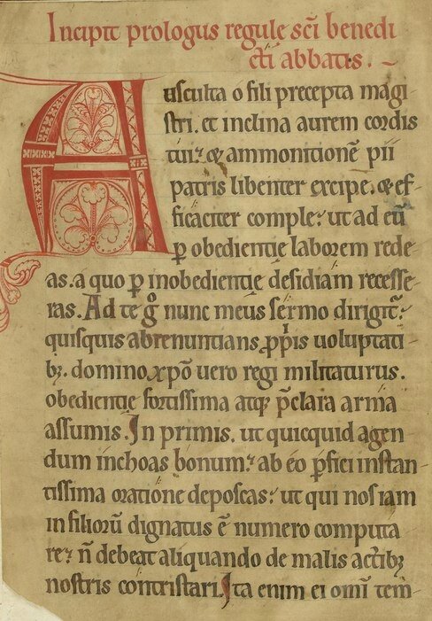 Prologue de la Régle de st-Benoît