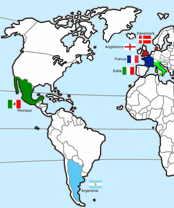 Carte Monde CM Mexique Qualifiés 1971 R