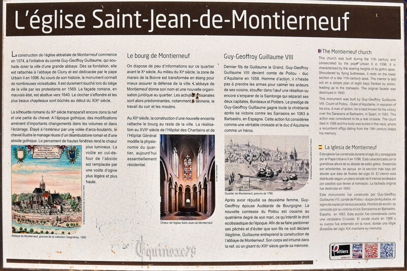 L'église Saint Jean de Montierneuf Guy Geffroy comte de Poitou duc d'Aquitaine