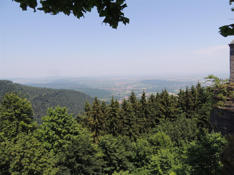 Panorama du Mont Sainte Odile sur la plaine d'Alsace