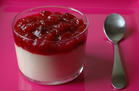 DSC_7628__Semoule_lait___compote_canneberges